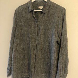 J Jill Love Linen Long Sleeved Shirt